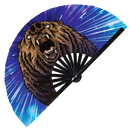Bear Bamboo hand fan