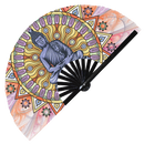 Buddha Bamboo hand fan