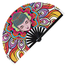 Buddha Bamboo hand fan