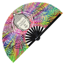 Buddha Bamboo hand fan