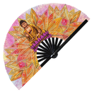 Buddha Bamboo hand fan