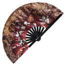 Cake Desserts Bamboo hand fan
