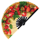 Cake Desserts Bamboo hand fan