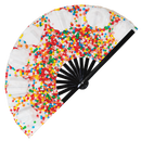 candy queen large hand fan halloween cosplay uv reactive fan bamboo hand fan candy costume cake desserts Vanellope king candy kingdom halloween candy outfit sweet costume hansel and gretel