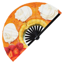 Cake Desserts Bamboo hand fan