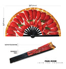 Cake Desserts Bamboo hand fan