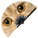 Realistic Cat Eyes Bamboo hand fan