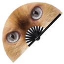 Cat Eyes Bamboo hand fan