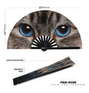 Realistic Cat Eyes Bamboo hand fan