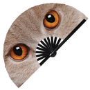 Realistic Cat Eyes Bamboo hand fan