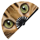 Realistic Cat Eyes Bamboo hand fan