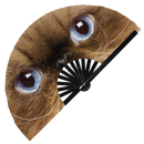 Realistic Cat Eyes Bamboo hand fan