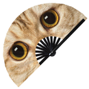 Realistic Cat Eyes Bamboo hand fan