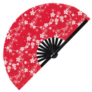 Sakura Blossoms Bamboo Hand Fan