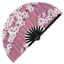Sakura Blossoms Bamboo Hand Fan