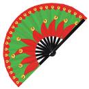 Christmas Bamboo Hand Fan
