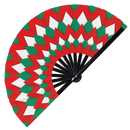 Christmas Bamboo Hand Fan