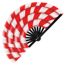 christmas fans large hand fan folding fan santa claus outfit woman accessories peppermint candy candy cane christmas theme wear santa elf cosplay mrs claus costume xmas costume wear christmas party