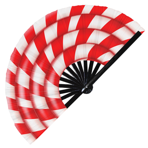 christmas fans large hand fan folding fan santa claus outfit woman accessories peppermint candy candy cane christmas theme wear santa elf cosplay mrs claus costume xmas costume wear christmas party