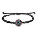 Evil Eye Braided bracelet With Pendant