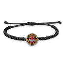 Balinese Barong Mask Braided bracelet with pendant