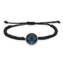 Balinese Barong Mask Braided bracelet with pendant