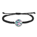 Military Camouflage Braided bracelet With Pendant