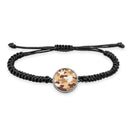 Military Camouflage Braided bracelet With Pendant