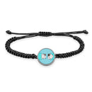 Cute Cat Pockets Braided bracelet With Pendant