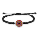 Evil Eye Braided bracelet With Pendant