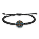 Balinese Barong Mask Braided bracelet with pendant