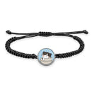 Cute Cat Pockets Braided bracelet With Pendant