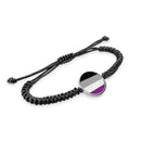 Pride Flag Braided bracelet With Pendant