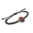 Balinese Barong Mask Braided bracelet with pendant