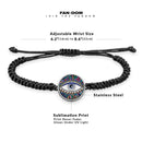 Evil Eye Braided bracelet With Pendant