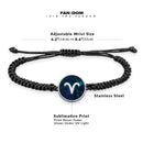 Zodiac Sign Symbols String Bracelet