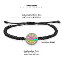 Henna Tattoo Braided bracelet With Pendant