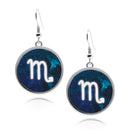 Zodiac Sign Symbols Circle earrings