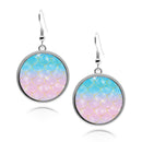 Mermaid Scales 2 Circle Earrings