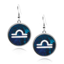 Zodiac Sign Symbols Circle earrings