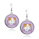 Cute Cat Pockets Circle Earrings