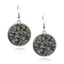 Military Camouflage Circle Earrings