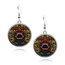 Balinese Barong Mask Circle earrings