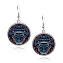 Balinese Barong Mask Circle earrings
