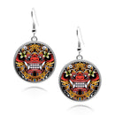 Balinese Barong Mask Circle earrings