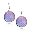 Mermaid Scales Circle Earrings