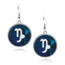 Zodiac Sign Symbols Circle earrings