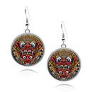 Balinese Barong Mask Circle earrings