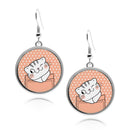 Cute Cat Pockets Circle Earrings