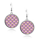 Mermaid Scales 2 Circle Earrings
